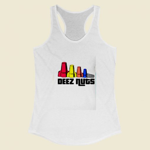 Deez Nuts Electrician Women Racerback Tank Top