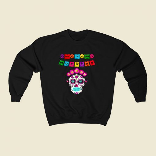 Dia De Muertos 80s Fashionable Sweatshirt