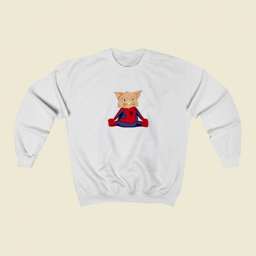 Disgruntled Spider Kittey Christmas Sweatshirt Style