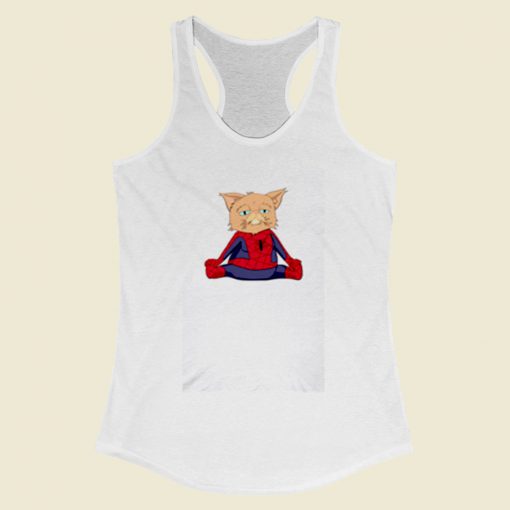 Disgruntled Spider Kittey Women Racerback Tank Top