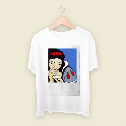 Disney Princess Snow White Cocain Men T Shirt Style