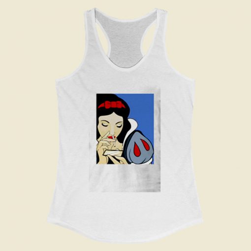 Disney Princess Snow White Cocain Women Racerback Tank Top