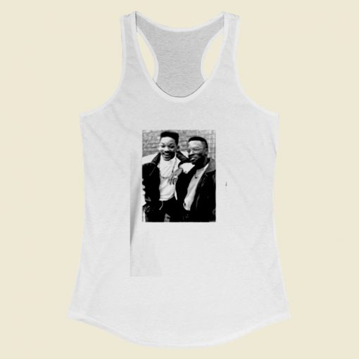 Dj Jazzy Jeff And Fresh Prince Will Smith Photo Women Racerback Tank Top