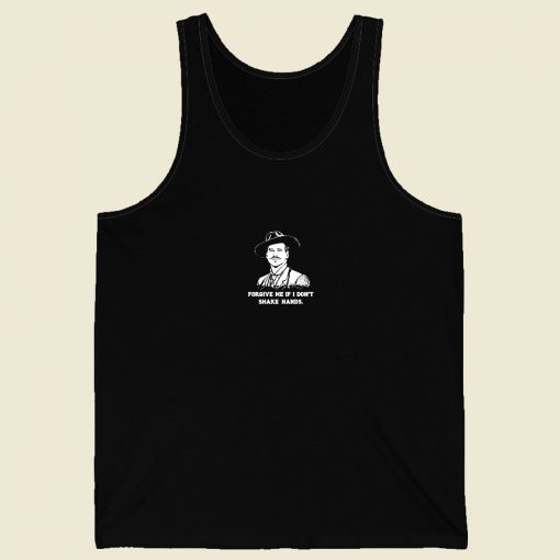 Doc Holliday Forgive Me If I Dont Shake Hands Men Tank Top