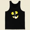 Dopey Halloween Pumpkin Jack O Lantern Face Men Tank Top