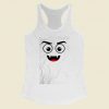 Dracula And Vampire Emoji Face Women Racerback Tank Top