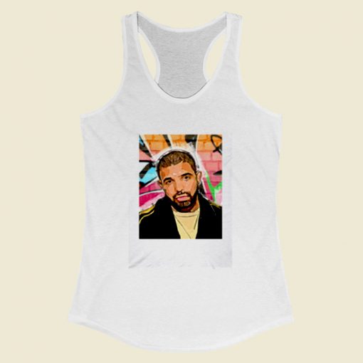 Drake Pop Art Women Racerback Tank Top