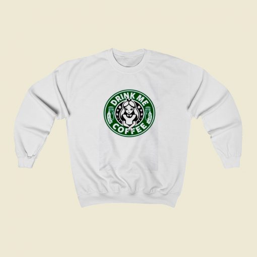 Drink Me Coffee Christmas Sweatshirt Style