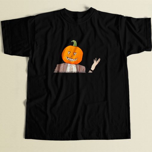 Dwight Pumpkin Raglan Baseball 80s Men T Shirt