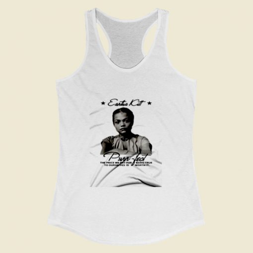 Eartha Kitt Black History Women Racerback Tank Top