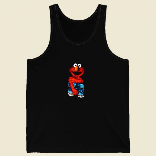 Elmo Sesame Street Cartoon Retro Jim Henson Men Tank Top