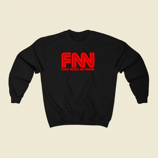 Fake News Network 80s Fashionable Sweatshirt