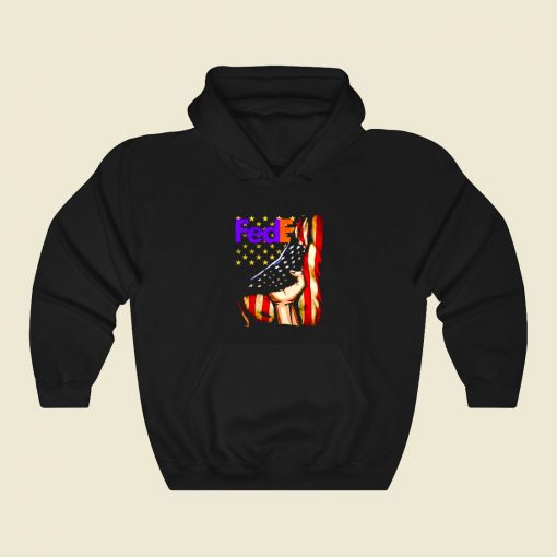 Fedex Logo American Flag 80s Hoodie Fashion