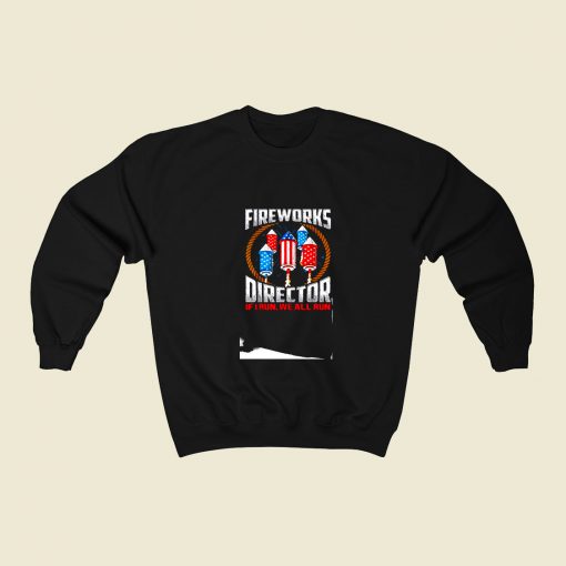 Firework Director 80s Fashionable Sweatshirt