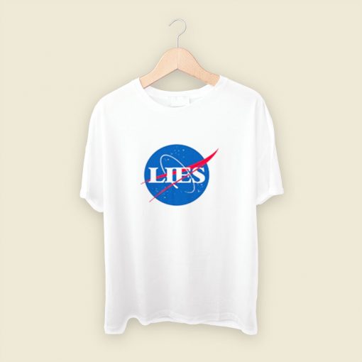 Flat Earth Nasa Men T Shirt Style