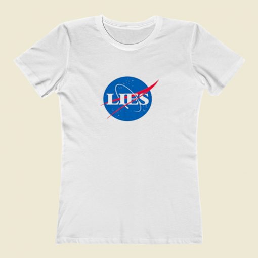 Flat Earth Nasa Women T Shirt Style