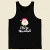 Fleece Navidad Sheep Face Santa Men Tank Top