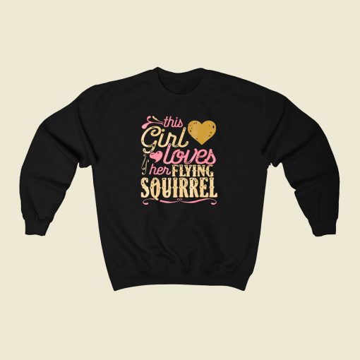 Flying Squirrel 80s Fashionable Sweatshirt