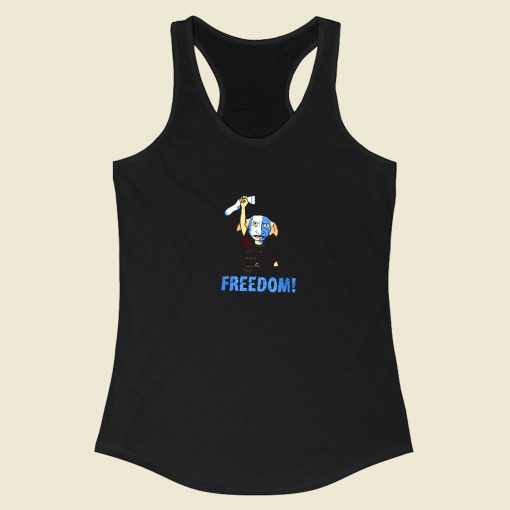 Freedobby Raffitees Freedom Racerback Tank Top Style