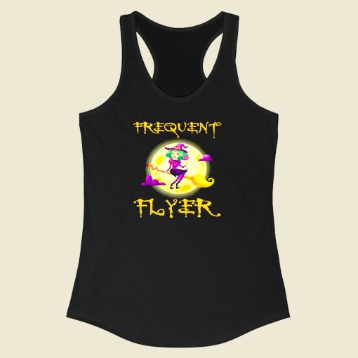 Frequent Flyer Witch Racerback Tank Top Style