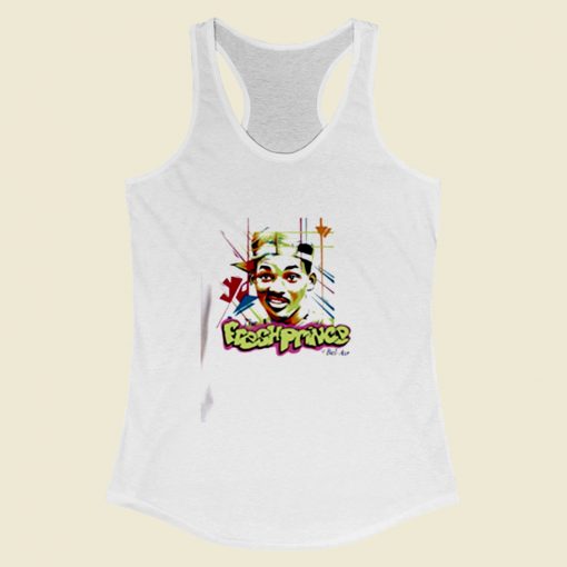 Fresh Prince Of Bel Air Will Smith Women Racerback Tank Top