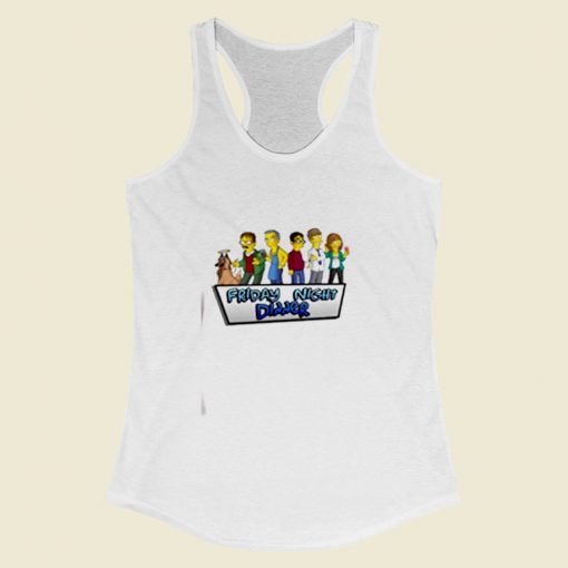 Friday Night Dinner Simpsons Shalom Women Racerback Tank Top