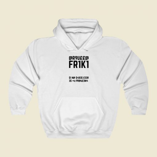 Friki Secret Code Graphic Quote Street Hoodie Style