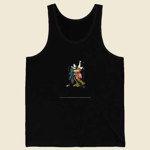 Funny Samurai Dancing Men Tank Top