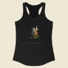 Funny Samurai Dancing Racerback Tank Top Style