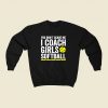 Funny Softball Coach 80s Fashionable Sweatshirt