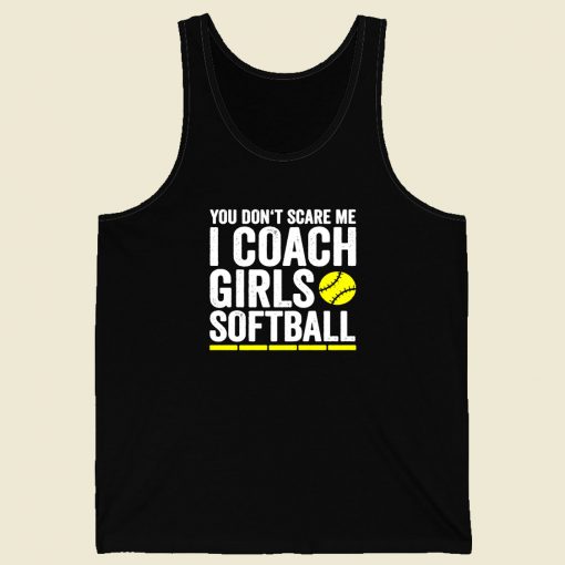 Funny Softball Coach Men Tank Top