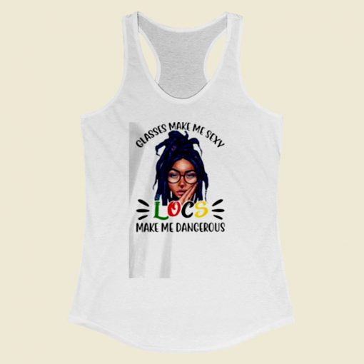 Glasses Make Me Sexy Women Racerback Tank Top