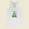 Gnome I Dont Need Luck Ive Got Jesus Women Racerback Tank Top