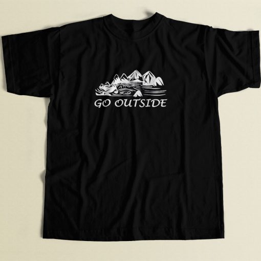 Go Outside 80s Men T Shirt