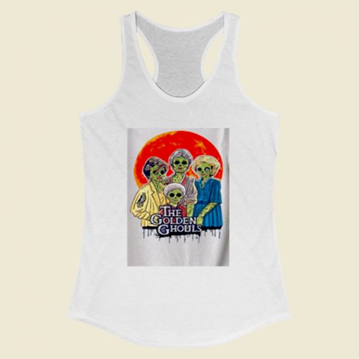 Golden Girls Vintage The Golden Ghouls Women Racerback Tank Top