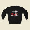 Golfer Skeleton 80s Fashionable Sweatshirt