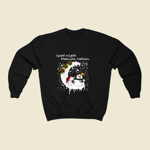 Good Night Peanuts Nation 80s Fashionable Sweatshirt