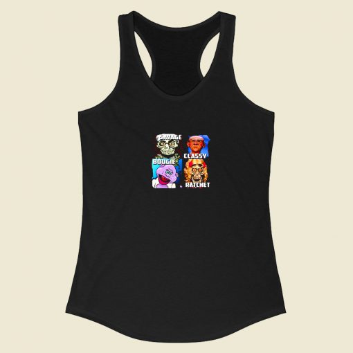 Great Jeff Dunham Characters Savage Classy Rachet Bougie Racerback Tank Top Style