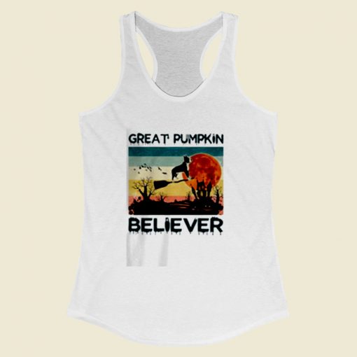 Great Pumpkin Believer Women Racerback Tank Top