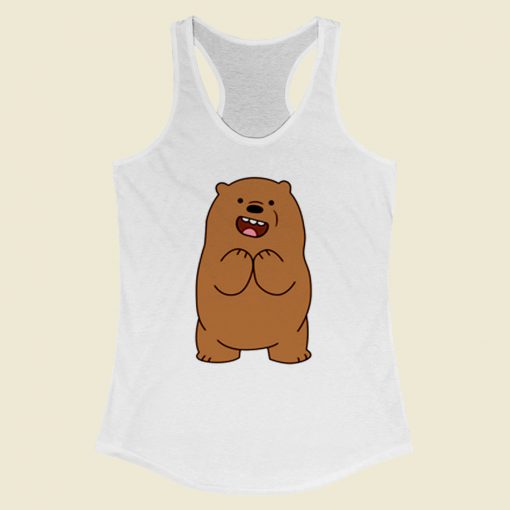 Grizzly Bear Women Racerback Tank Top