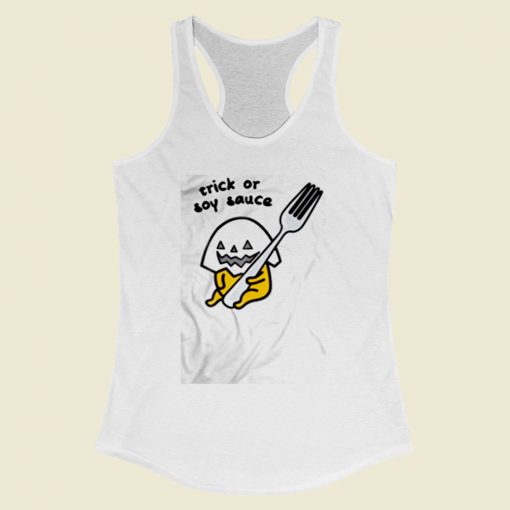 Gudetama Trick Or Treat Women Racerback Tank Top