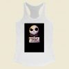 Guilty Jack Cute Skellington Mugshot Women Racerback Tank Top