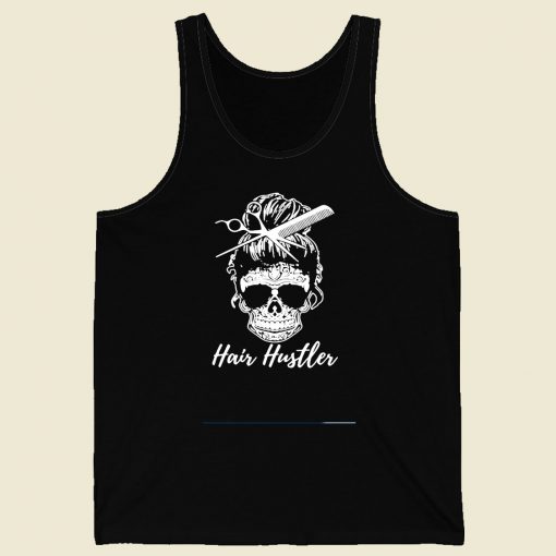 Hair Hustler Skull Men Tank Top