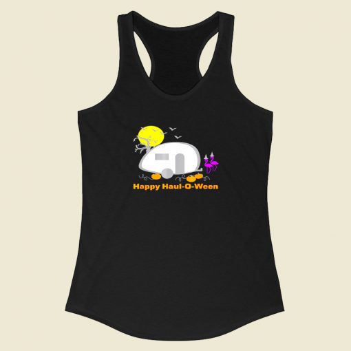 Halloween Camping Racerback Tank Top Style