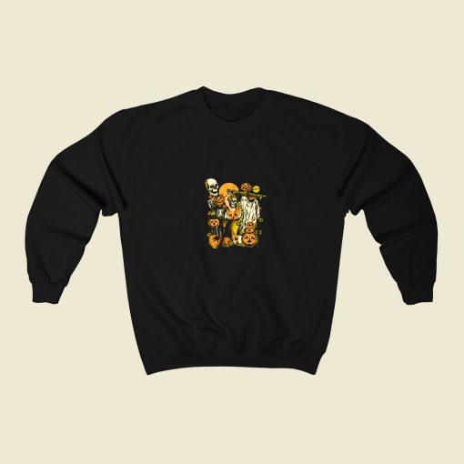 Halloween Night 80s Fashionable Sweatshirt