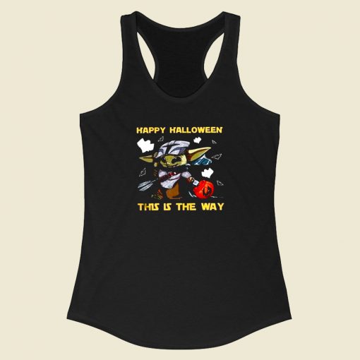 Happy Halloween Racerback Tank Top Style