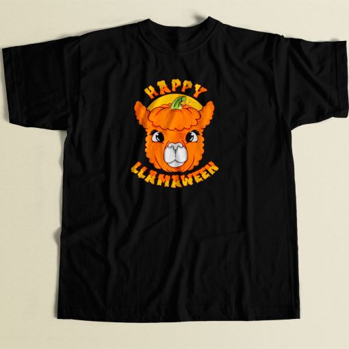 Happy Llamaween 80s Men T Shirt