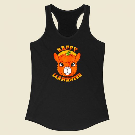 Happy Llamaween Racerback Tank Top Style