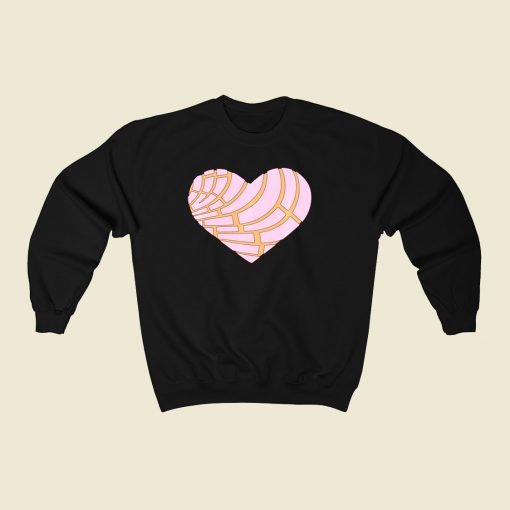 Heart Pan Dulce Mexican 80s Fashionable Sweatshirt