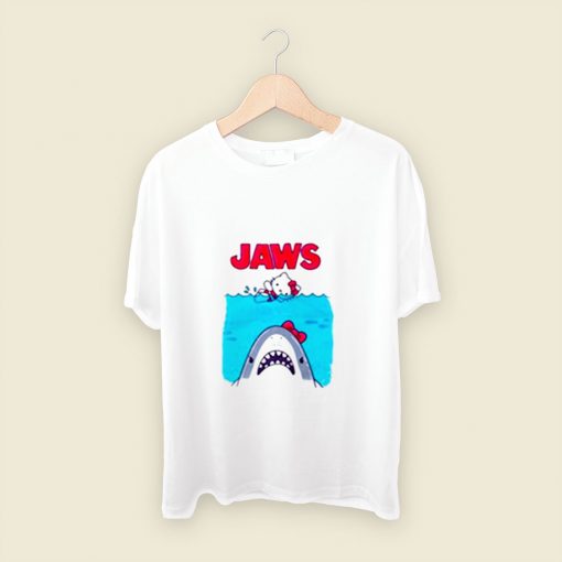 Hello Kitty Jaws Parody Men T Shirt Style